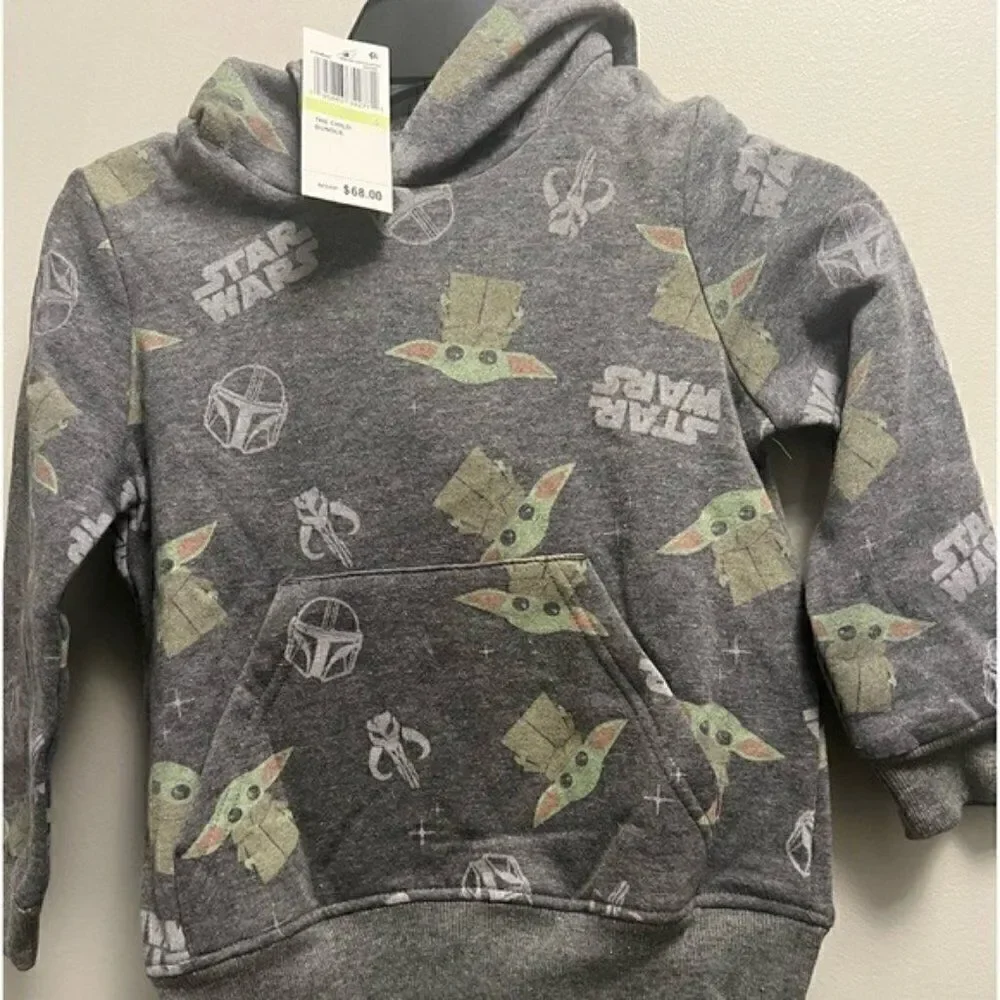 Bundle Fleece 2 Piece Set with STAR WARS One Sleeve HYBRID Toddler  Boys…